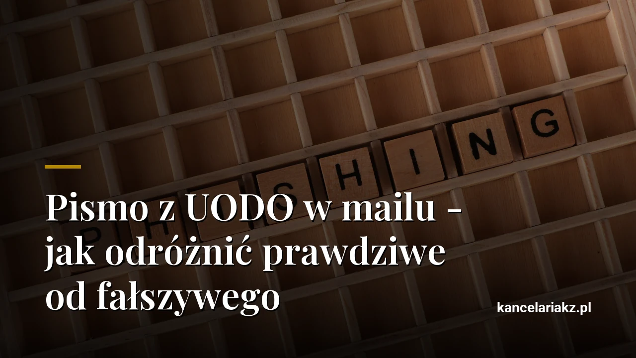 Pismo z UODO w mailu - jak odróżnić prawdziwe od fałszywego